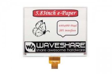 e-paper WAVESHARE 648×480, 5.83inch E-Ink raw display, red/black/white three-color, Waveshare 14411