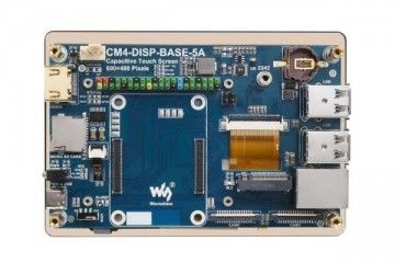oled WAVESHARE 5″ Touch Screen Expansion for Raspberry Pi CM4, PoE Header, Gigabit Ethernet, 4K Output, Waveshare 22024
